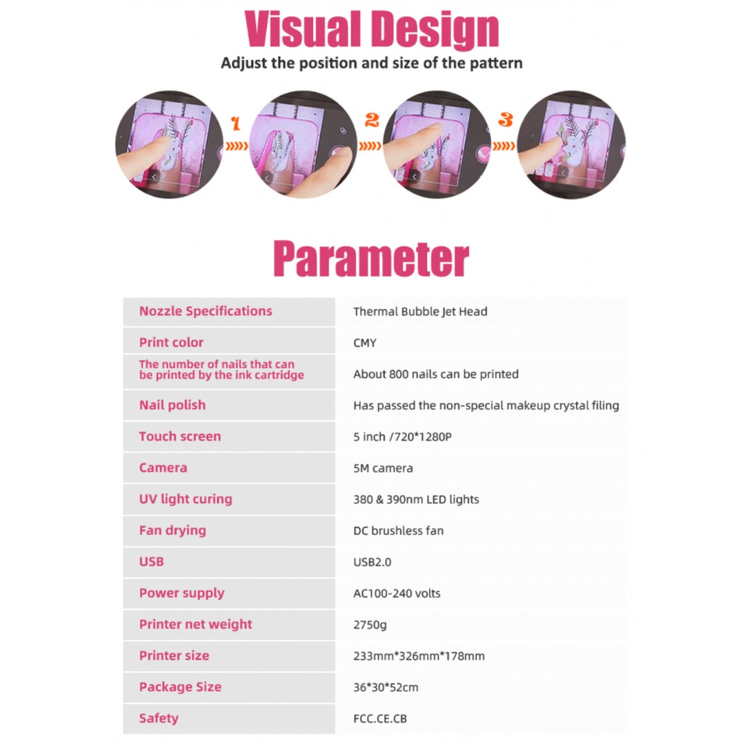 The Nail Printer | Prints 3D Nail Art Instantly